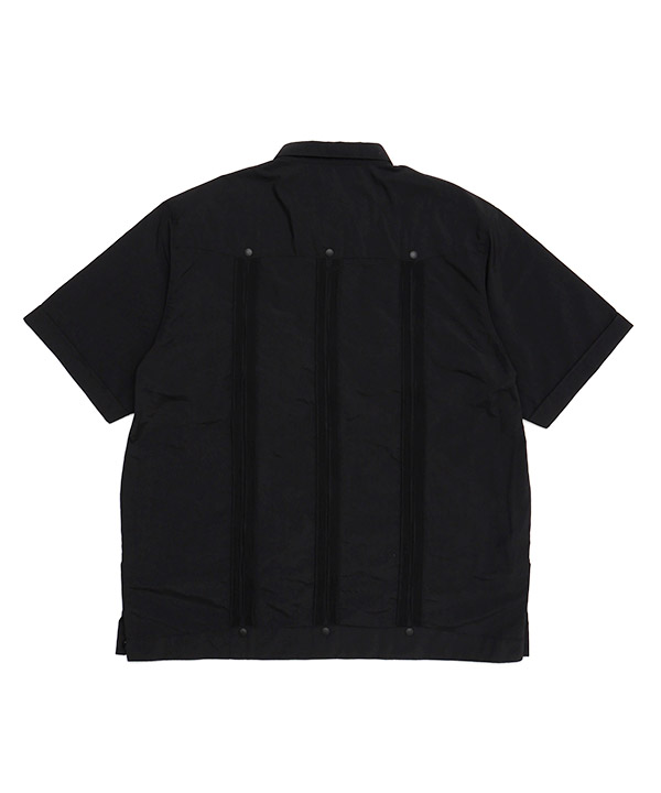S/S GUAYABERA SHIRT -ブラック-