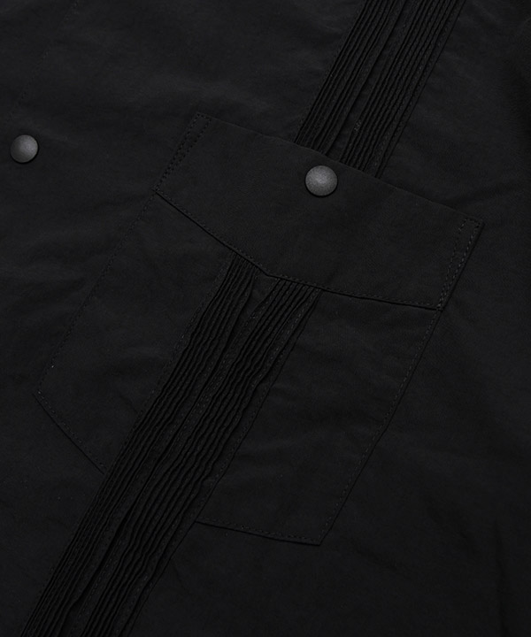 S/S GUAYABERA SHIRT -ブラック-