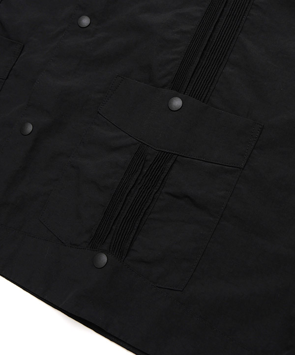 S/S GUAYABERA SHIRT -ブラック-