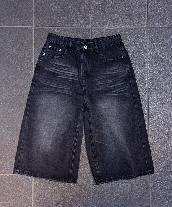 【8月8日販売開始】DSS DENIM HALF PANTS -ブラック-