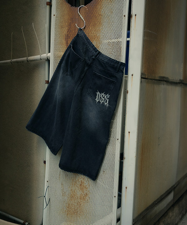 【8月8日販売開始】DSS DENIM HALF PANTS -ブラック-