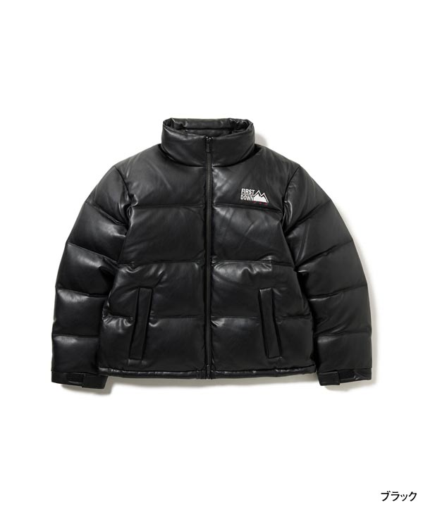 BUBBLE DOWN JKT COLOR LEATHER