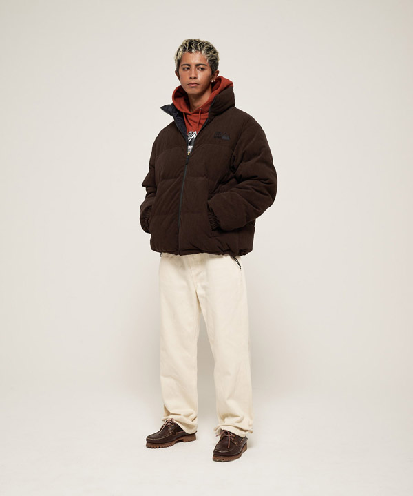 BUBBLE DOWN JKT CORDUROY -ブラウン-