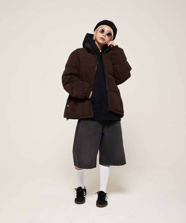 BUBBLE DOWN JKT CORDUROY -ブラウン-