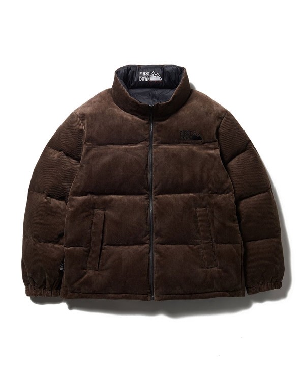 BUBBLE DOWN JKT CORDUROY -ブラウン-