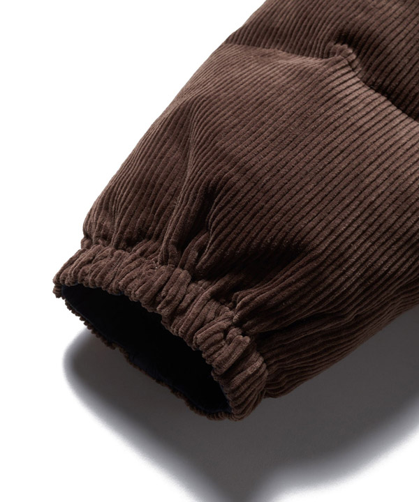 BUBBLE DOWN JKT CORDUROY -ブラウン-