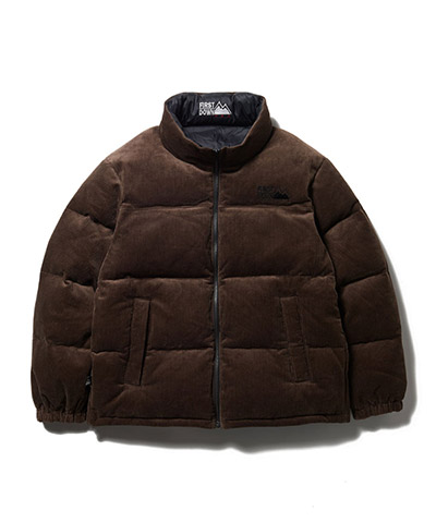 BUBBLE DOWN JKT CORDUROY -ブラウン-