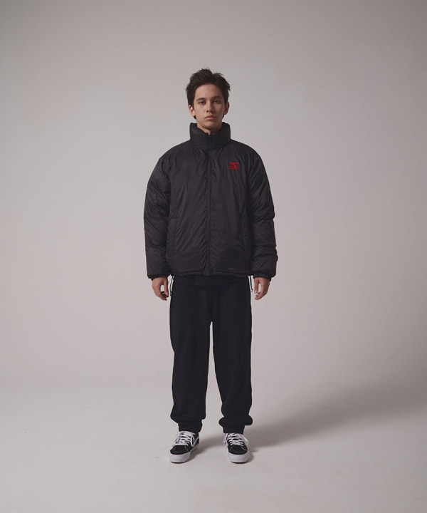 RABBIT FOOT × FIRST DOWN BUBBLE DOWN JKT MICROFT -ブラック-