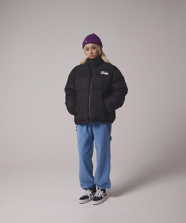 RABBIT FOOT × FIRST DOWN BUBBLE DOWN JKT MICROFT -ブラック-