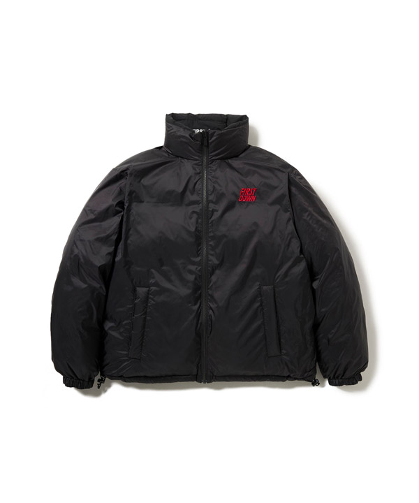 RABBIT FOOT × FIRST DOWN BUBBLE DOWN JKT MICROFT -ブラック-