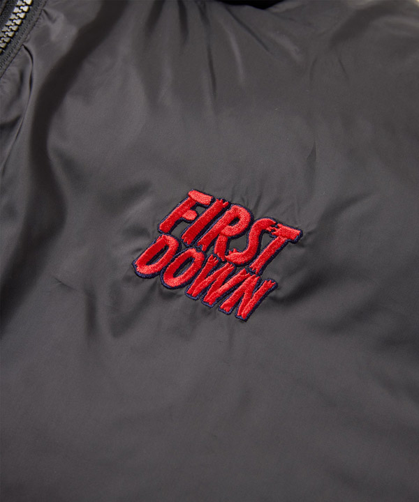 RABBIT FOOT × FIRST DOWN BUBBLE DOWN JKT MICROFT -ブラック-