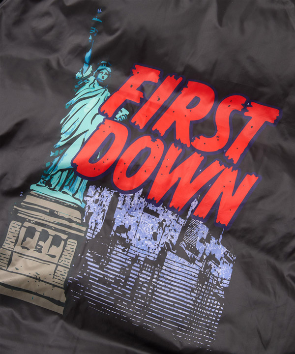 RABBIT FOOT × FIRST DOWN BUBBLE DOWN JKT MICROFT -ブラック-