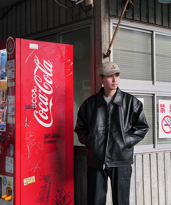 MELLOW Eco Leather JACKET -ブラック-