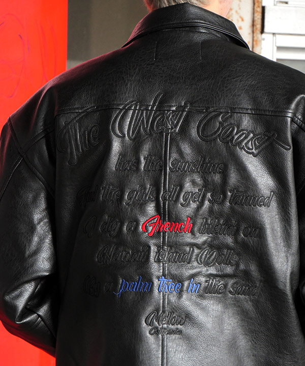 MELLOW Eco Leather JACKET -ブラック-