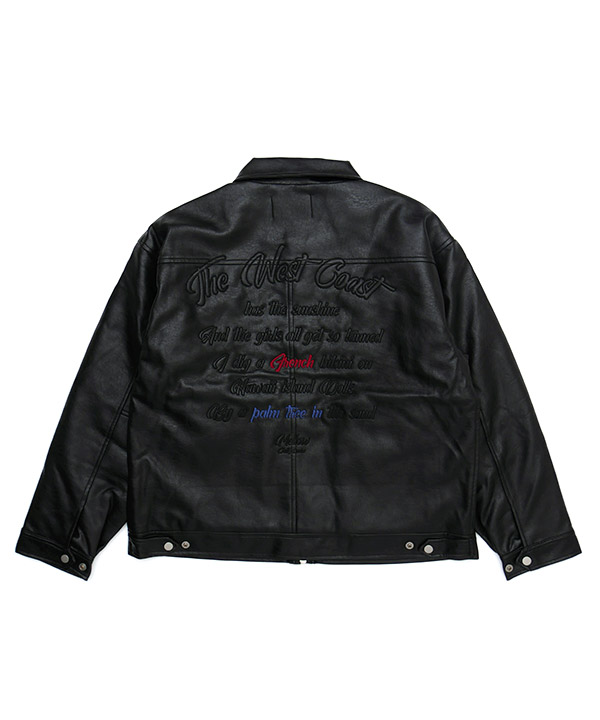 MELLOW Eco Leather JACKET -ブラック-