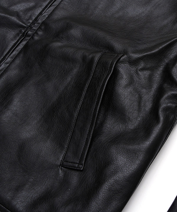 MELLOW Eco Leather JACKET -ブラック-