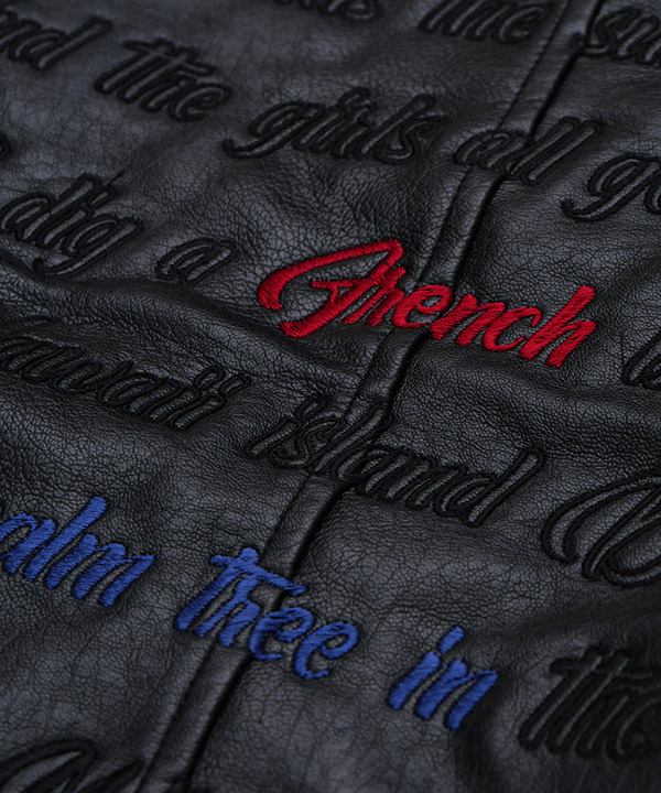 MELLOW Eco Leather JACKET -ブラック-