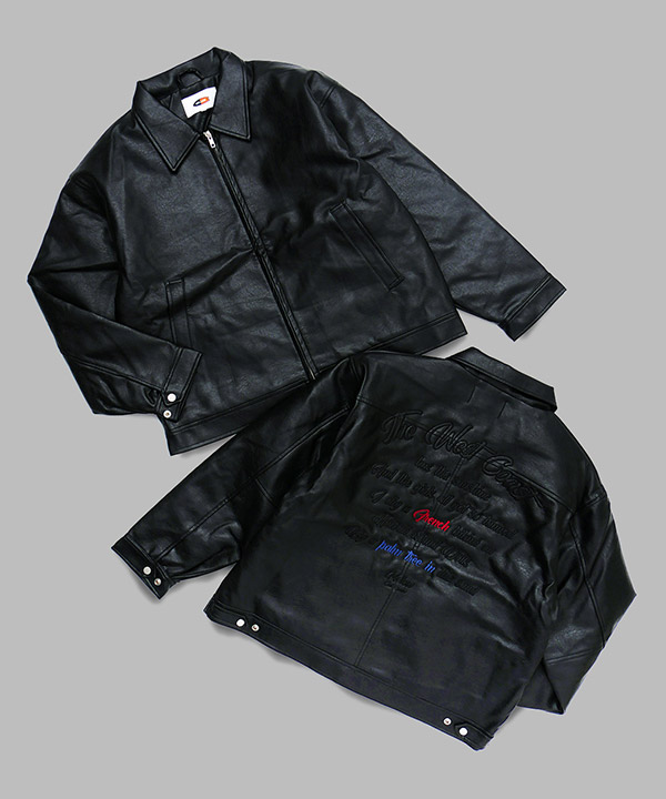 MELLOW Eco Leather JACKET -ブラック-