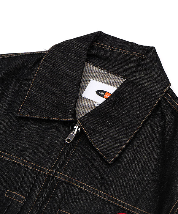 CIRCLE MARVIE DENIM JACKET -ブラック-