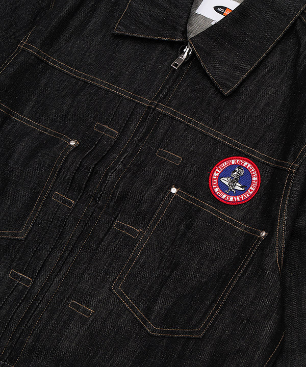 CIRCLE MARVIE DENIM JACKET -ブラック-
