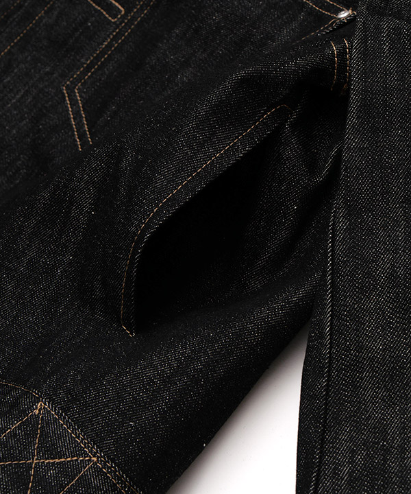 CIRCLE MARVIE DENIM JACKET -ブラック-