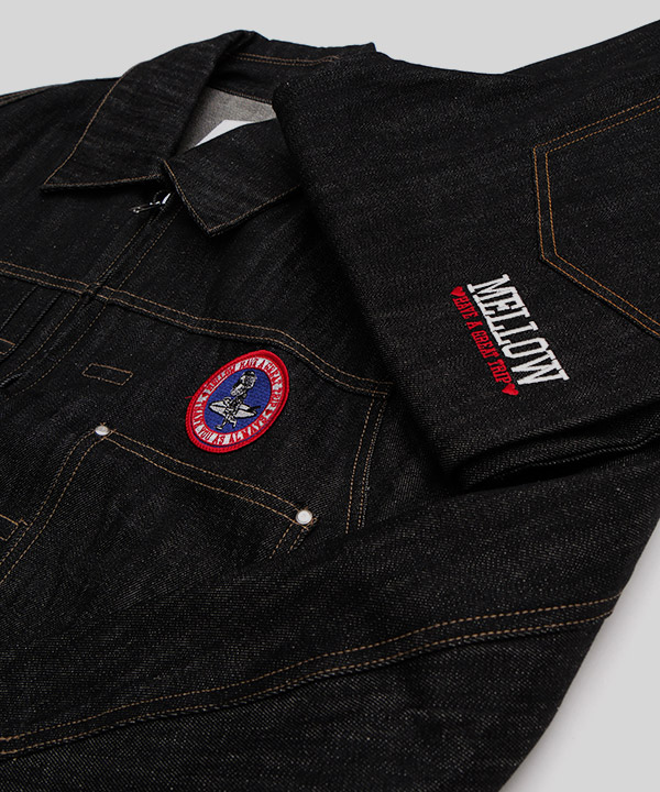CIRCLE MARVIE DENIM JACKET -ブラック-