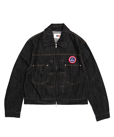 CIRCLE MARVIE DENIM JACKET -ブラック-