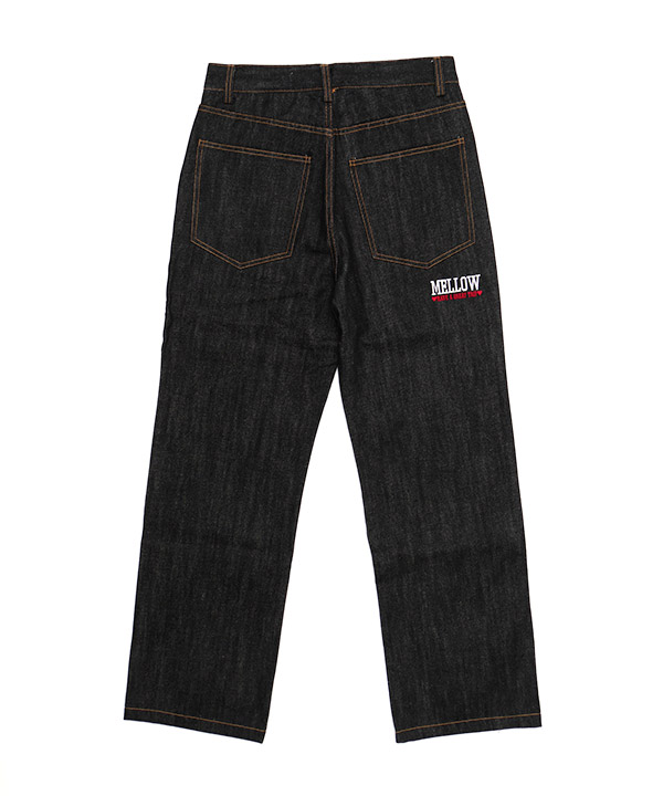 MARVIE LOGO DENIM PANTS -ブラック-