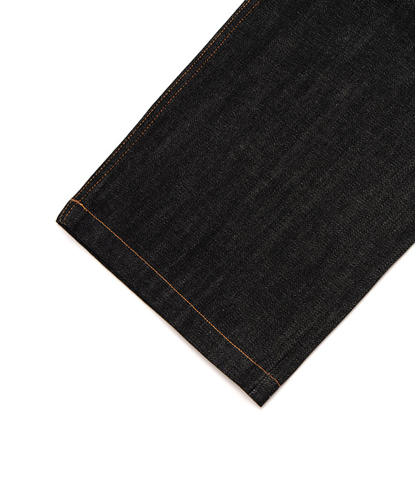 MARVIE LOGO DENIM PANTS -ブラック-