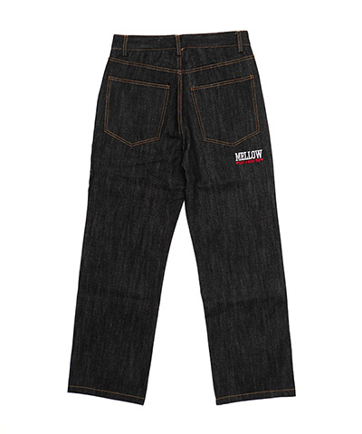 MARVIE LOGO DENIM PANTS -ブラック-