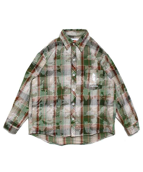 CLOUD PT CHECK SHIRTS(グリーン)