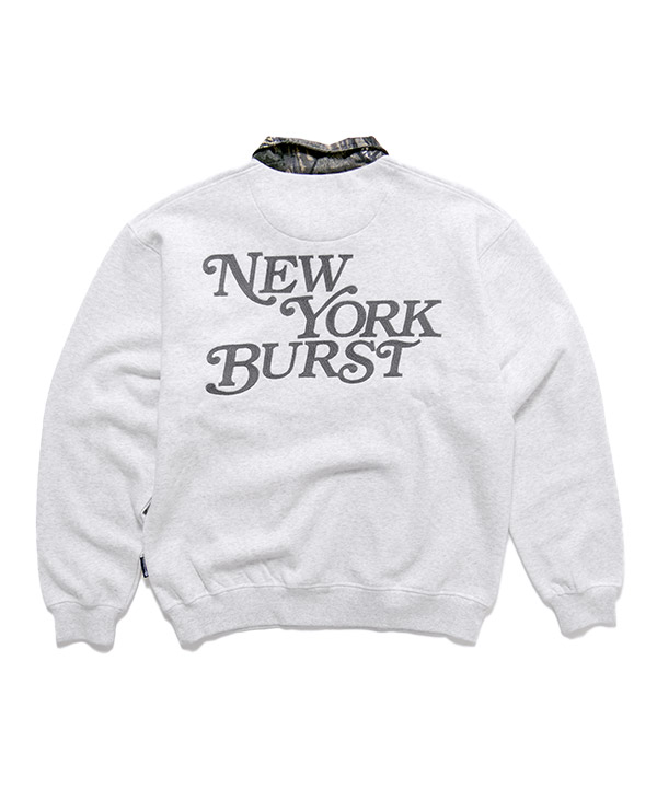 PATTERN COLLAR SWEAT