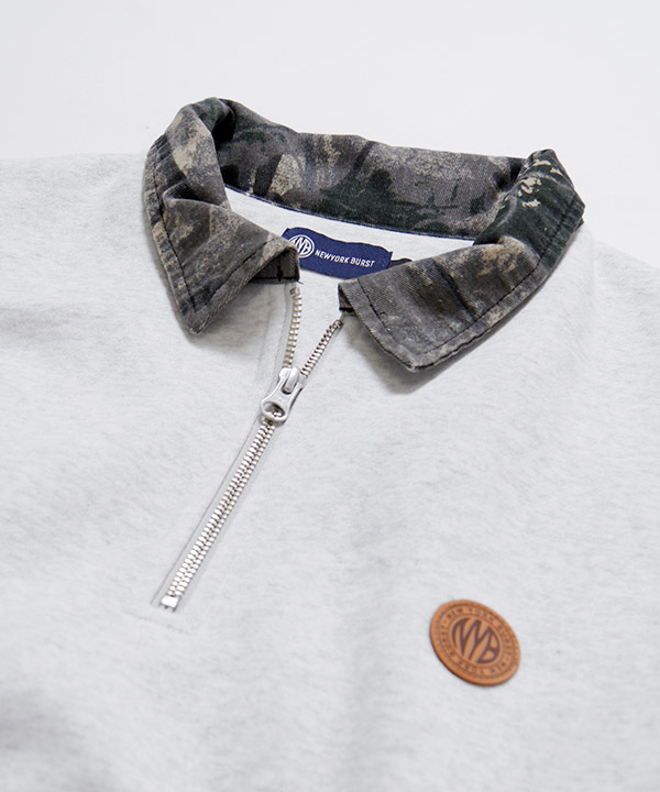 PATTERN COLLAR SWEAT