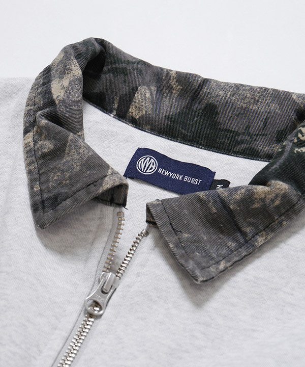 PATTERN COLLAR SWEAT