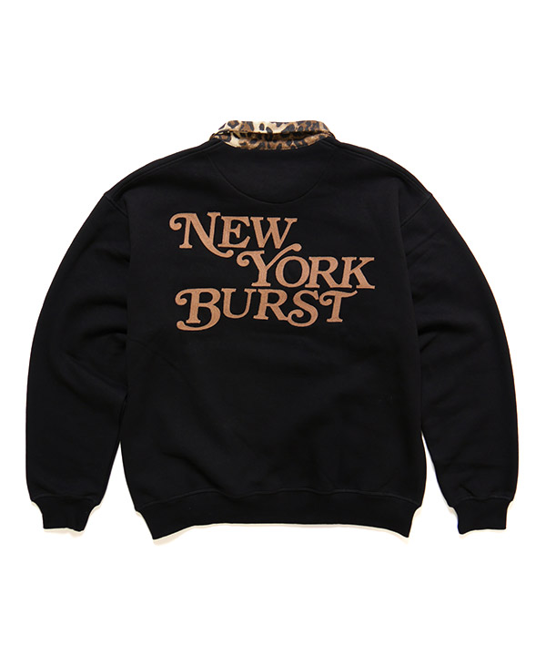 PATTERN COLLAR SWEAT