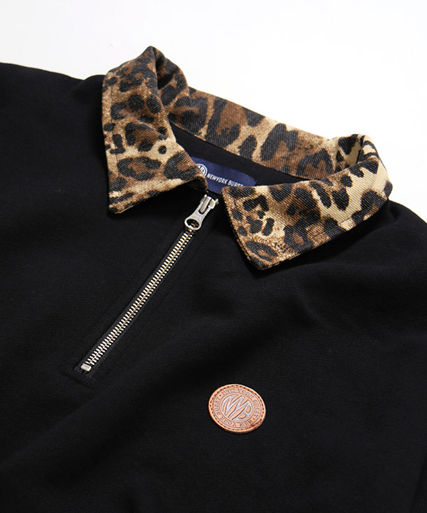 PATTERN COLLAR SWEAT