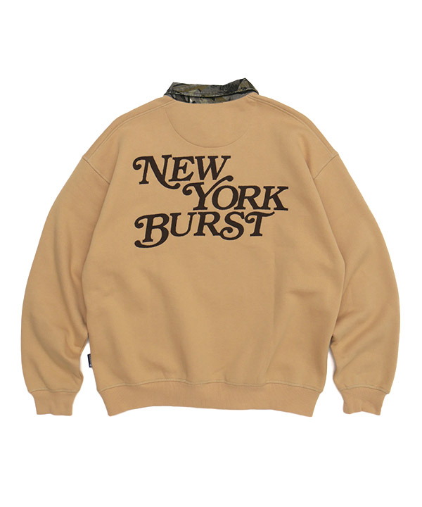 PATTERN COLLAR SWEAT