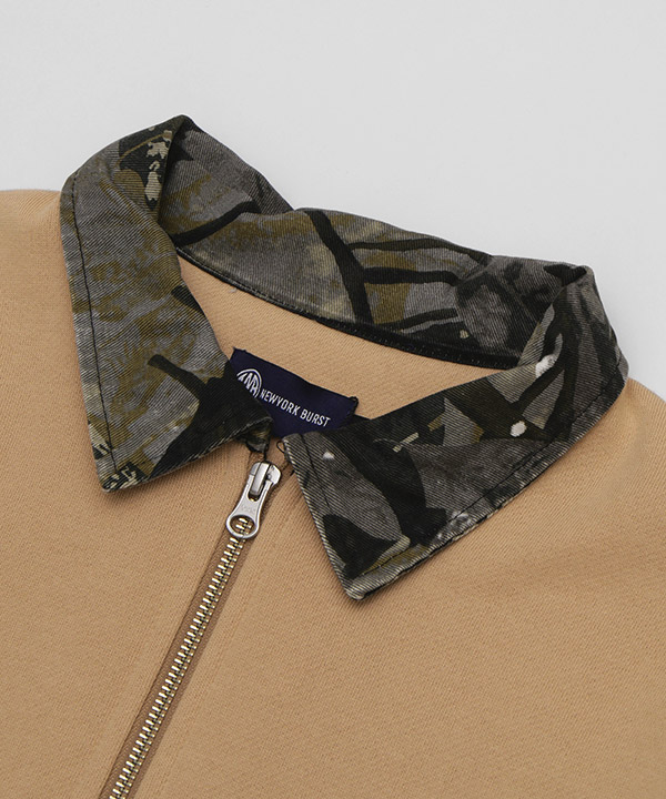 PATTERN COLLAR SWEAT
