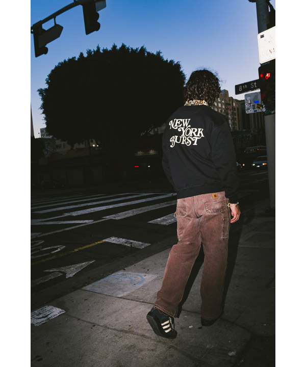 PATTERN COLLAR SWEAT