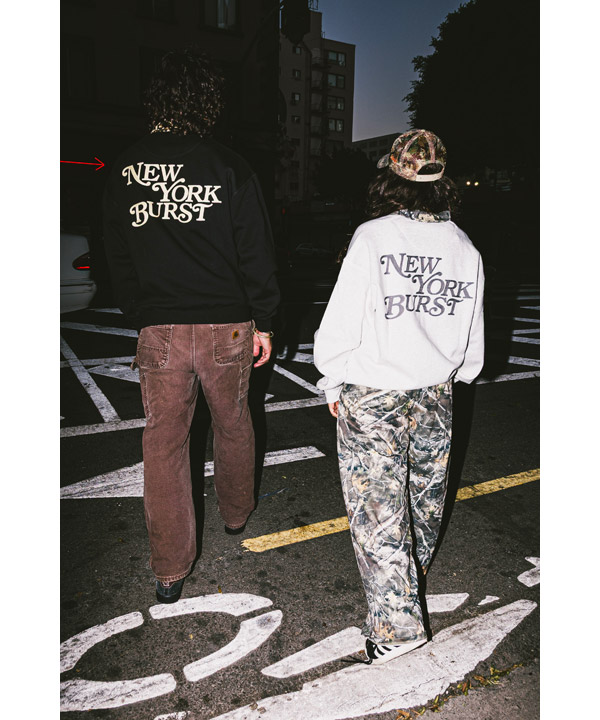 PATTERN COLLAR SWEAT