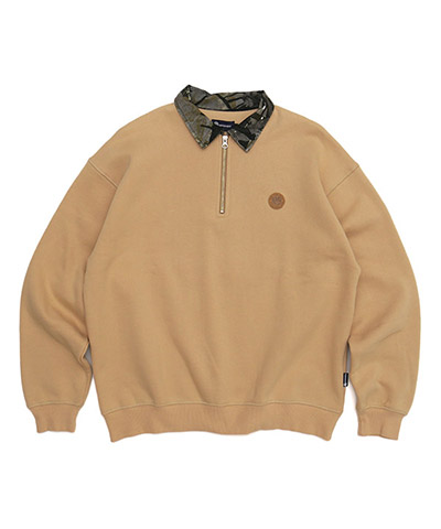 PATTERN COLLAR SWEAT