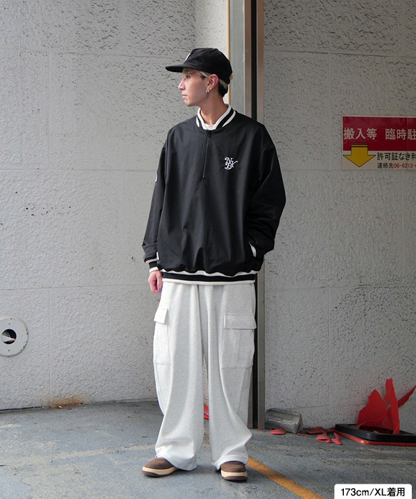 HALF ZIP NYLON