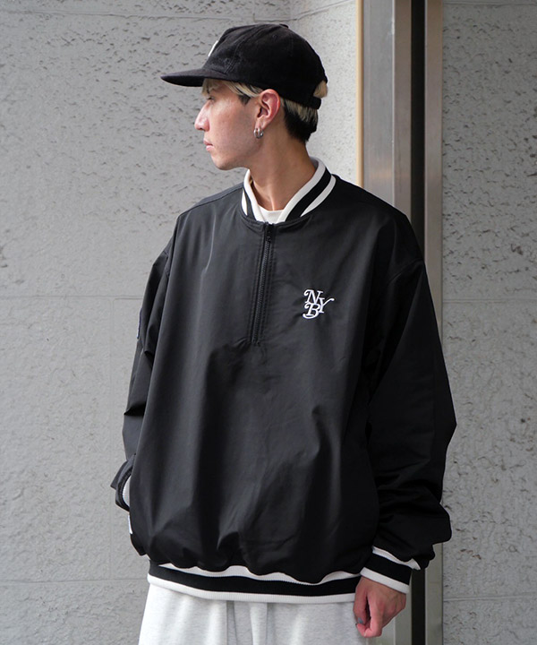 HALF ZIP NYLON