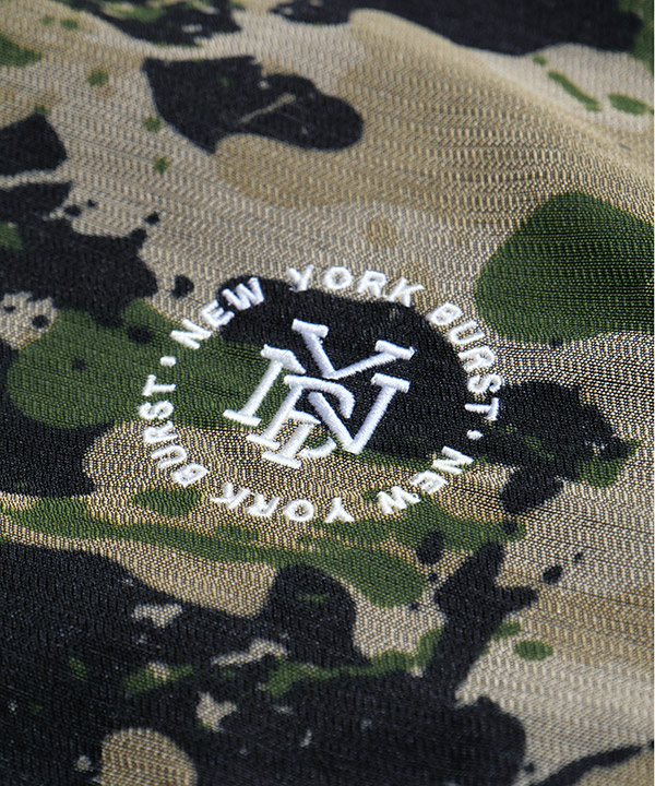HOODED CAMO COACH JACKET