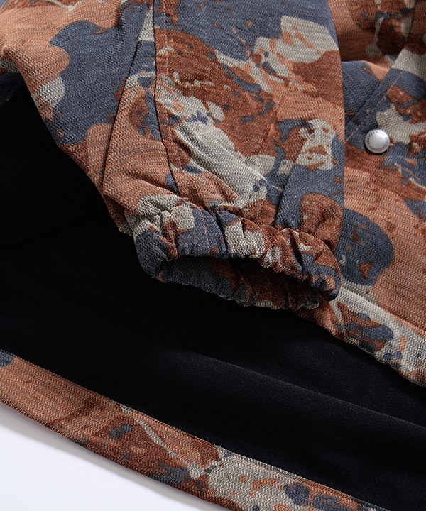 HOODED CAMO COACH JACKET