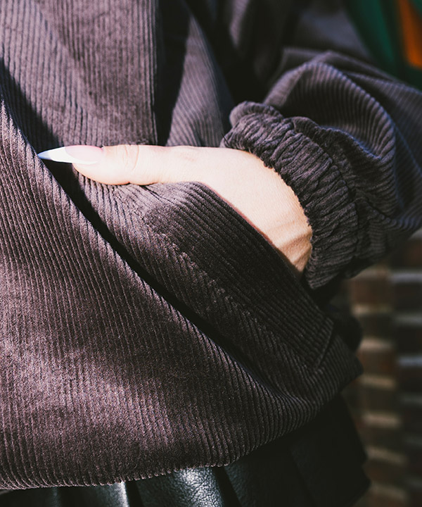 CORDUROY ZIP JACKET