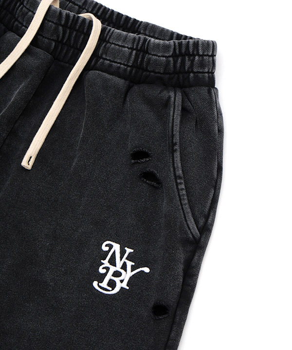 PIGMENT DAMAGE SWEAT PANTS