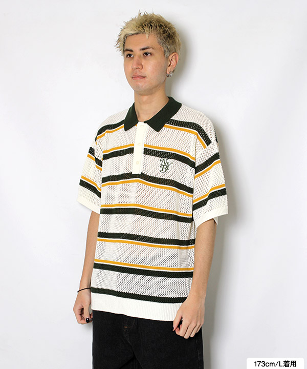 MESH BORDER POLO