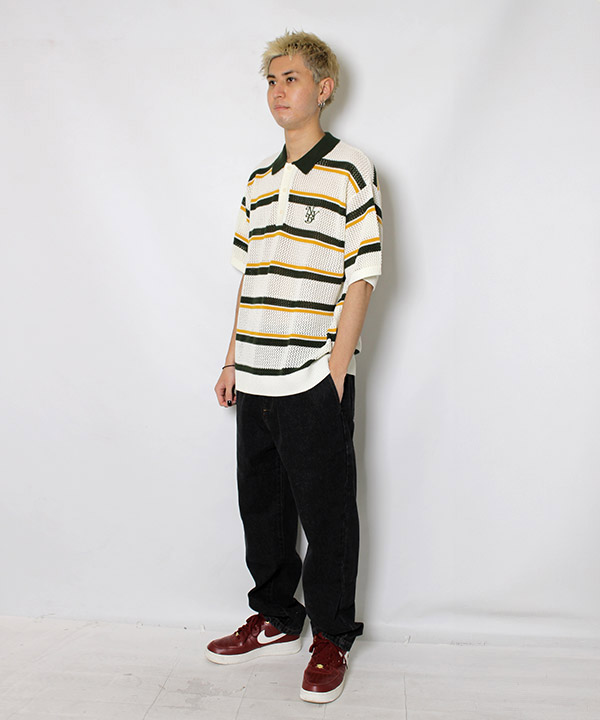MESH BORDER POLO