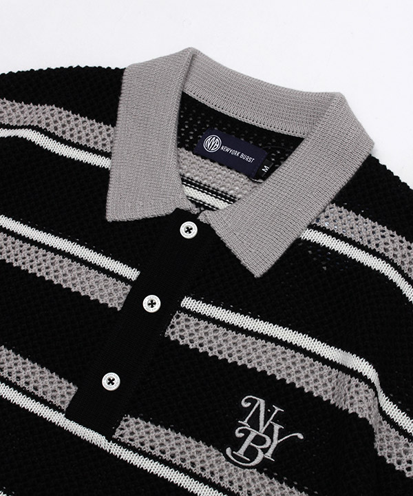 MESH BORDER POLO